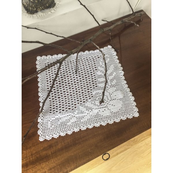Patron au crochet - Toile au crochet (33x33 cm)