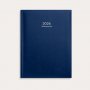 Agenda hebdomadaire 2026 en similicuir bleu foncé Agenda hebdomadaire 2026 en similicuir bleu foncé
