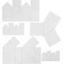 Moules - transparents - maisons et triangles - 5 pcs