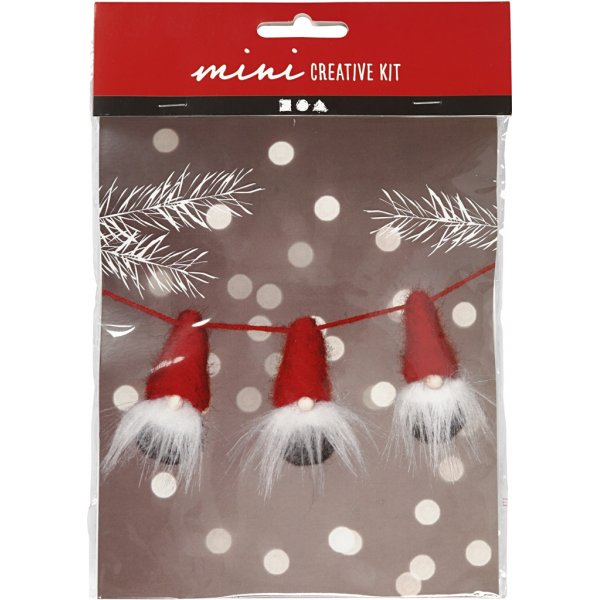Mini Kit DIY - Pères Noël sur ficelle Mini Kit DIY - Pères Noël sur ficelle