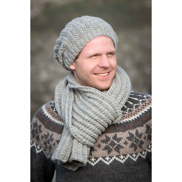 Patron tricot - Bonnet et charpe (1411-17)