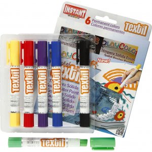 Peinture textile Playcolor - couleurs mélangées - 6 pcs Peinture textile Playcolor - couleurs mélangées - 6 pcs