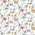 Toile cirée PVC Summer Meadow - Bleu Toile cirée PVC Summer Meadow - Bleu