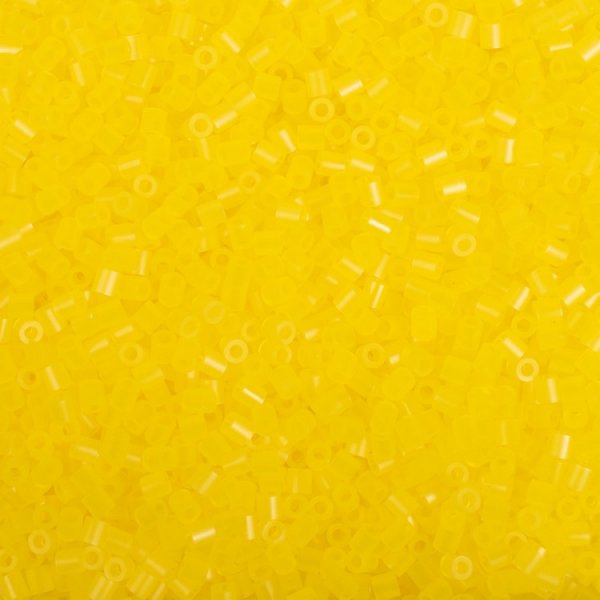 Perles tube Jaune transparent - 6000 pcs