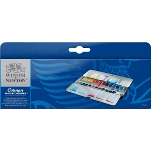 Peinture aquarelle W&N Cotman - Boîte métal Sketcher's 24 couleurs Peinture aquarelle W&N Cotman - Boîte métal Sketcher's 24 couleurs