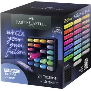 Coffret surligneurs - Faber-Castell - TL 46 - 24 stylos Coffret surligneurs - Faber-Castell - TL 46 - 24 stylos