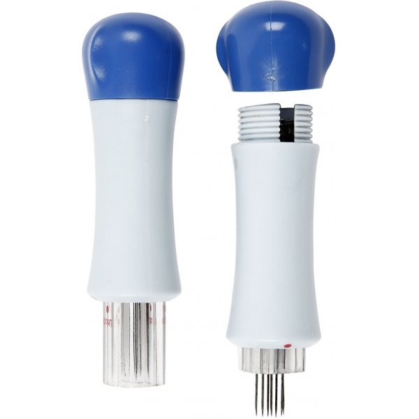 Porte-aiguille  feutrage en plastique avec 7 aiguilles intermdiaires