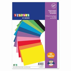 Papier coloré A4, 80 gr, 100 feuilles Papier coloré A4, 80 gr, 100 feuilles