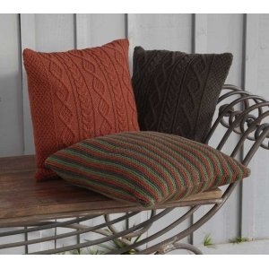 Patrons tricot - Coussins tricotés point mousse et motif Patrons tricot - Coussins tricotés point mousse et motif
