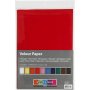 Papier velours - couleurs mlanges - A4 - 10 feuilles