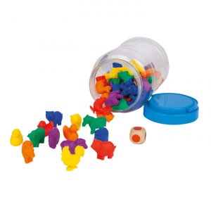 Animaux de ferme triés par couleur, 2,5-5 cm, TPE - 72 pièces Animaux de ferme triés par couleur, 2,5-5 cm, TPE - 72 pièces