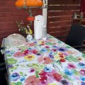 Image client Toile cir�e Fleurs aquarelles