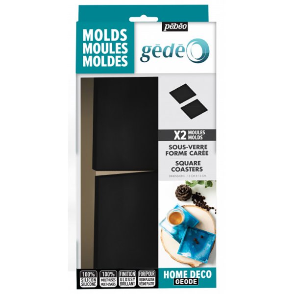 Modelage - Pbo Gdo - Moule carr en silicone lot de 2