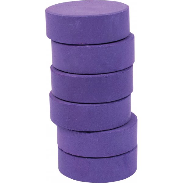 Rondelles de couleur 44 mm - violet - 6 pcs