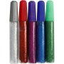 Colle paillete - couleurs mlanges - 5 x 10 ml