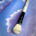 Image client Pinceau acrylique Graduate en poils de ch�vre blancs, lavage ovale - 1/2"