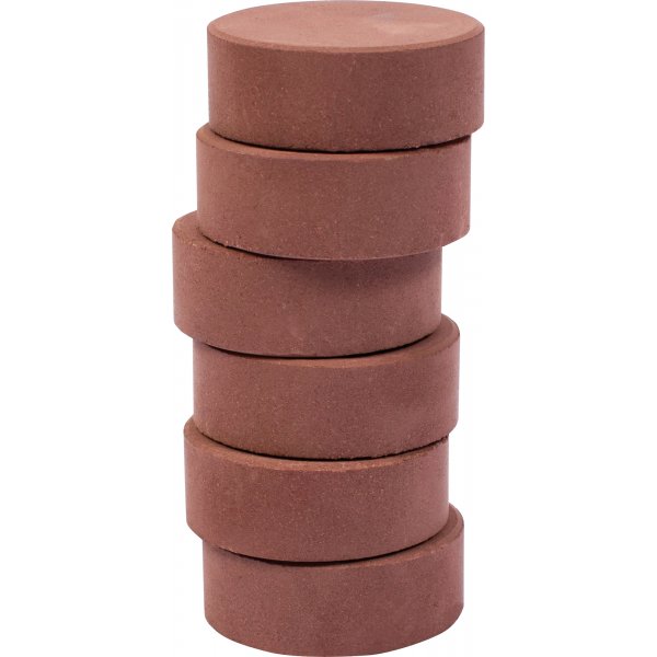Rondelles de couleur 44 mm - marron - 6 pcs