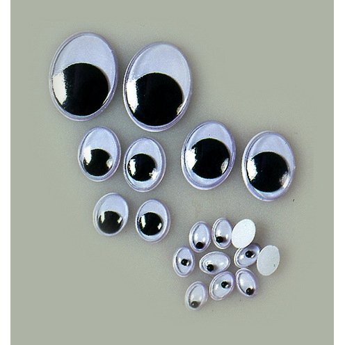 Yeux pupille mobile - ovale Yeux pupille mobile - ovale