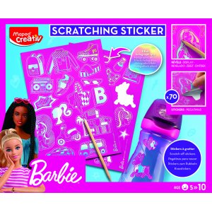 Barbie - Maped - Autocollants à gratter holographiques (5+ ans) Barbie - Maped - Autocollants à gratter holographiques (5+ ans)