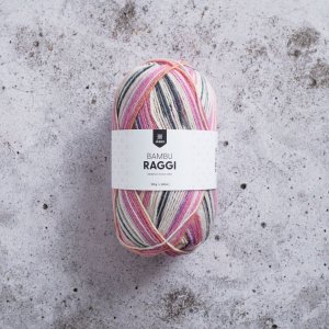 Bamboo Raggi 100g - Imprimé Flamant Rose Bamboo Raggi 100g - Imprimé Flamant Rose