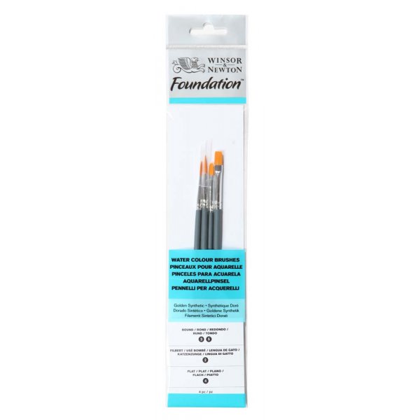 Ensemble de pinceaux synthtiques W&N Foundation Aquarelle - No. 14