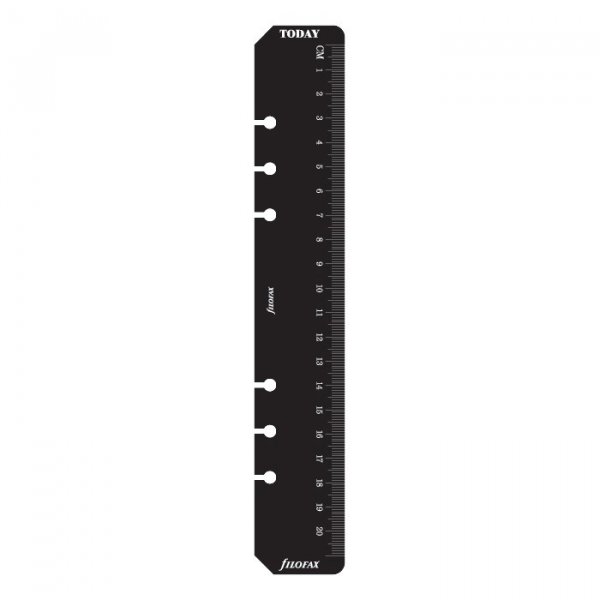 Rgle/Marqueur pour Filofax A5 - Noir