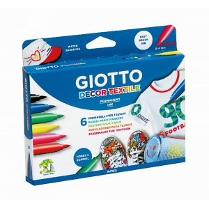 Stylos pour textile Giotto Decor - paquet de 6 Stylos pour textile Giotto Decor - paquet de 6