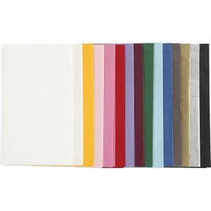 Papier de soie - couleurs mélangées - 50 x 70 cm - 14 g -15 x 2 feuilles Papier de soie - couleurs mélangées - 50 x 70 cm - 14 g -15 x 2 feuilles