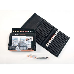 Copic Marker Wallet - 12 stylos - Couleurs Architecte Copic Marker Wallet - 12 stylos - Couleurs Architecte