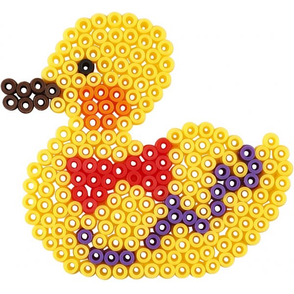 Assiettes en perles - canard - lphant - girafe - ours - cheval et poisson - 6 pcs