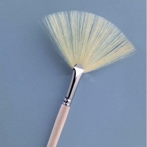 Pinceau éventail pour peinture sur soie Gr. 8/- non traité Pinceau éventail pour peinture sur soie Gr. 8/- non traité