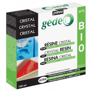 Résine - Pebeo Crystal - Kit résine bioorganique transparente 150ml Résine - Pebeo Crystal - Kit résine bioorganique transparente 150ml