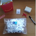 Image client Étoile en polystyrène 25 pcs 70 mm