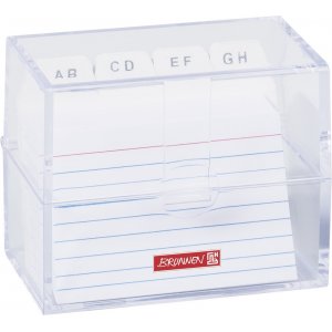 Boîte à cartes avec index - A8 - transparente Boîte à cartes avec index - A8 - transparente