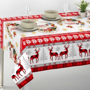 Toile cirée - Noël 10 Toile cirée en mélange PVC Toile cirée - Noël 10 Toile cirée en mélange PVC