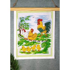 Kit de broderie Vepa - Poulets fermiers Kit de broderie Vepa - Poulets fermiers