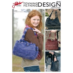 Patron tricot - Sac à pâte en feutrine avec deux bretelles Patron tricot - Sac à pâte en feutrine avec deux bretelles