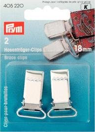 Clip de suspension en acier couleur argent 18 mm 2 pcs Clip de suspension en acier couleur argent 18 mm 2 pcs