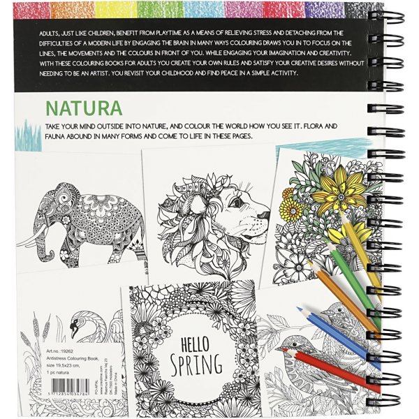Livre de coloriage antistress - nature Livre de coloriage antistress - nature