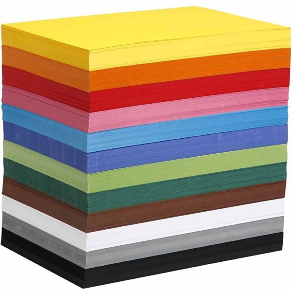 Carton créatif - couleurs mélangées - A4 - 1200 pcs Carton créatif - couleurs mélangées - A4 - 1200 pcs