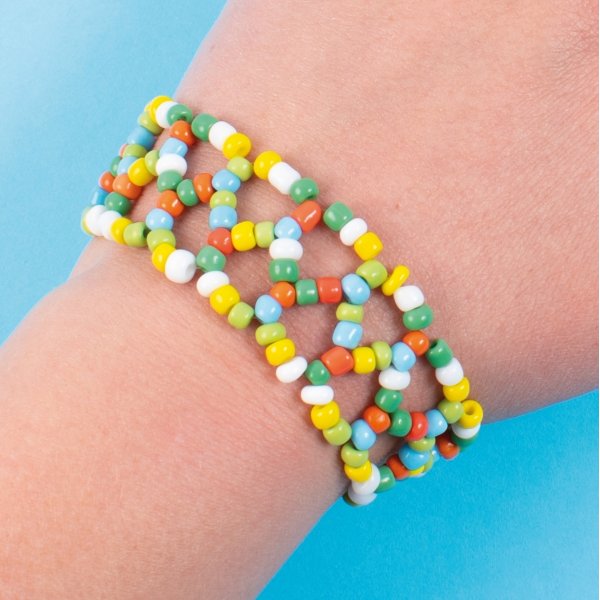 Perles du Congo en verre - 4 mm - 500 g