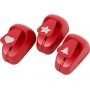 Perforatrice - rouge - toile - coeur - sapin de Nol - 3 pcs