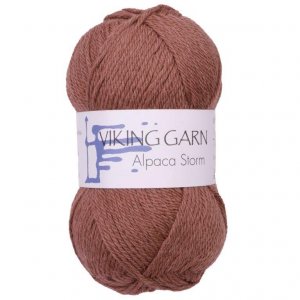 Fil Viking Alpaca Storm 50g - Marron clair (555) Fil Viking Alpaca Storm 50g - Marron clair (555)