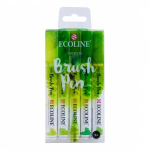 Ecoline Brush Pen, paquet de 5 - Vert Ecoline Brush Pen, paquet de 5 - Vert