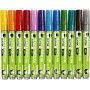Marqueurs pour verre et porcelaine - couleurs mlanges - semi opaques - 2-4 mm - 12 pcs