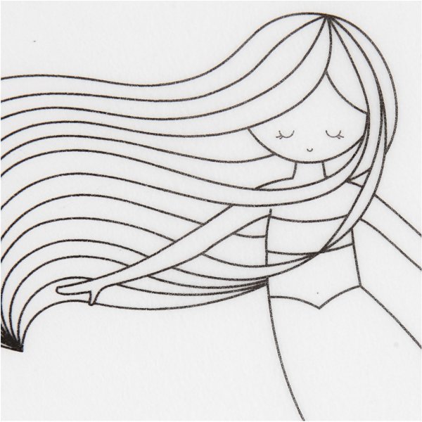 Feuille plastique rétractable avec motif - transparente mate - Sirène - 4 feuilles Feuille plastique rétractable avec motif - transparente mate - Sirène - 4 feuilles