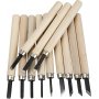 Ensemble de sculpture sur bois - 12 outils