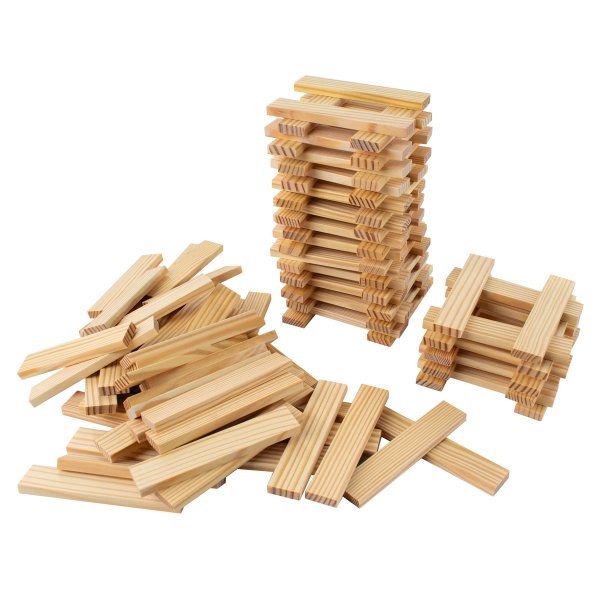 Tuiles en bois à construire 200 pcs - Couleur bois Tuiles en bois à construire 200 pcs - Couleur bois