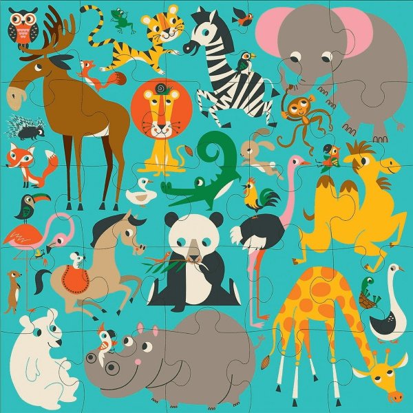 Puzzle géant - Animaux du monde Puzzle géant - Animaux du monde