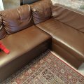 Image client Tissu d'ameublement Vinyle / Cuir Artificiel Marron - 140 cm